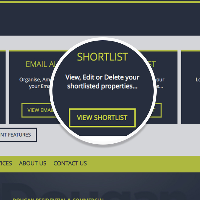 Viewing your Shortlisted Properties
